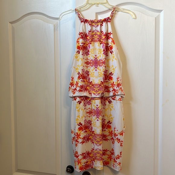 Bisou Bisou Mini multi colored Floral Dress - Size 4 - Picture 6 of 7